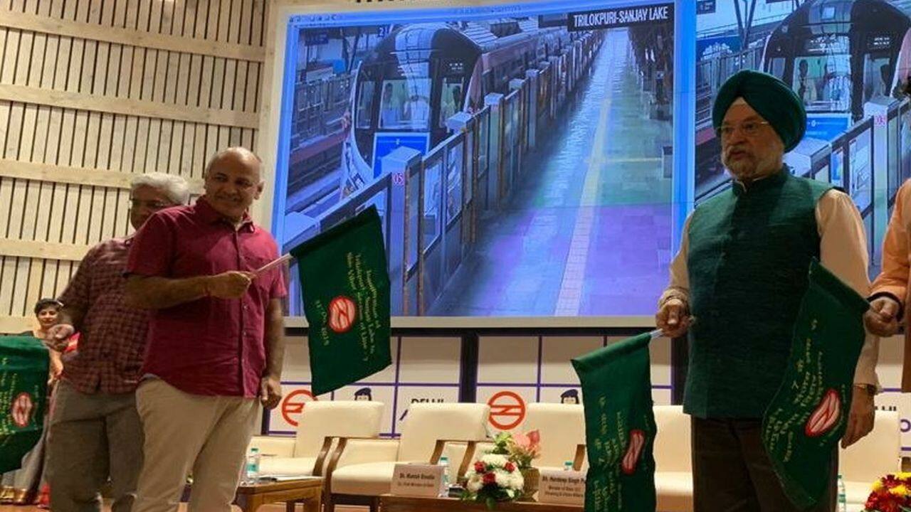 Delhi Metro Pink Line's Shiv Vihar-Trilok Puri stretch flagged off