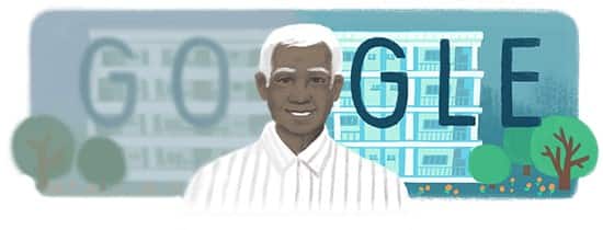 Q1. This Google doodle is dedicated to whom? 
