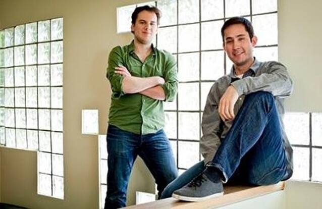 Which photo sharing application was created by these two men in 2010? Which photo sharing application was created by these two men in 2010?