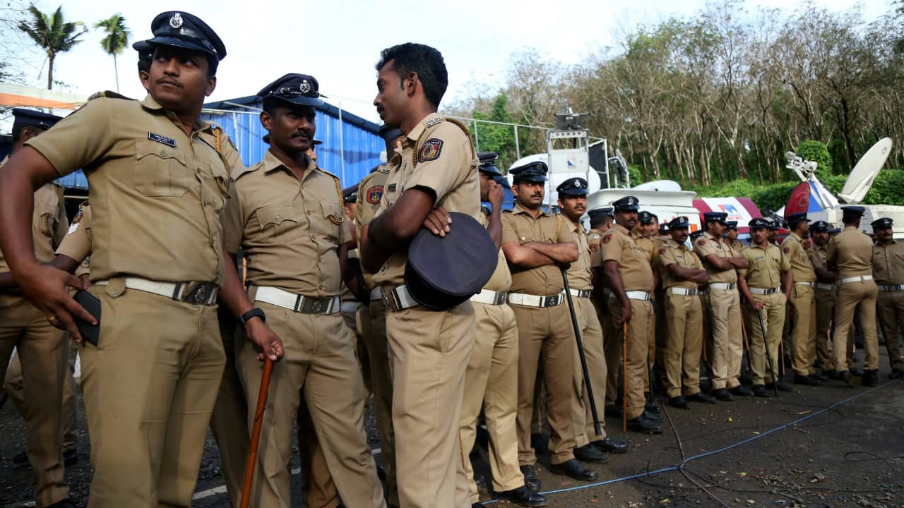 Indian Police Inspector Khaki Brown Pant  Shirt  Cap Professional Kids  Fancy Dress Costume  Material 