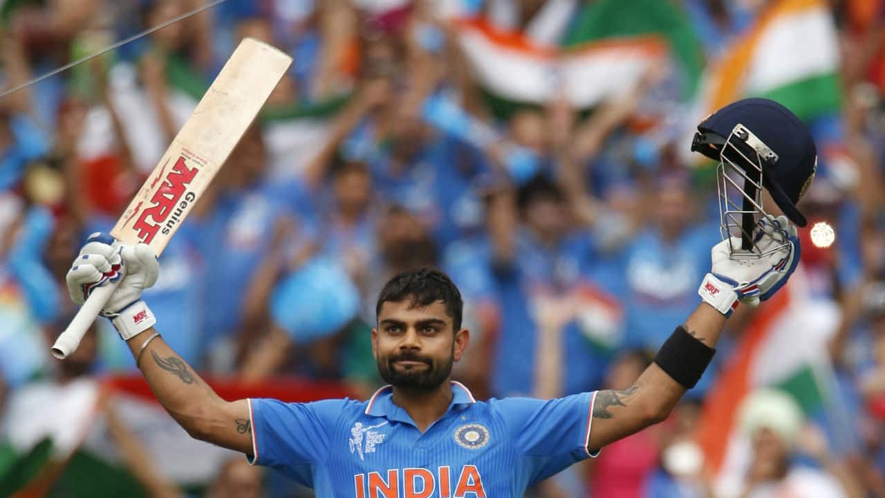 Kohli has the most number of centuries while chasing. He has scored 22 ODI centuries while Sachin Tendulkar stands second with 17. (Image: Reuters)