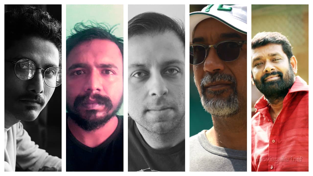 From left: Director of Marathi film IMAGO, Director Aadish Keluskar, Director Ivan Ayr, Director Hamid Aijaz, Director Vasant S Sai