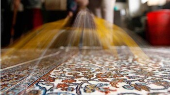 Representative Image. A traditional carpet being weaved in Kashmir