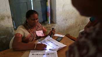 Haryana Assembly Elections 2019 EVM checking Voting machine at polling station and booth