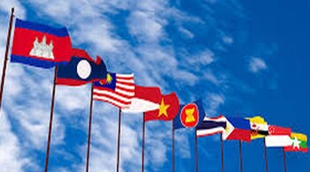 Flags of ASEAN nations. Representational Image.