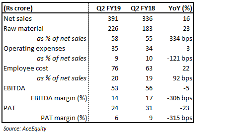 Q2 FY19 result