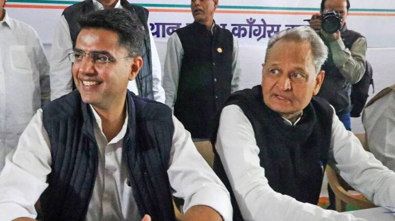 Rajasthan Cm Ashok Gehlot Sachin Pilot Meet Congress Chief Mallikarjun Kharge Rahul Gandhi 6090