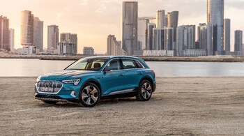 Audi e-Tron | The Audi e-Tron sits between the company's Q5 and Q7 SUVs and gets a 125 kW front motor and a 140 kW rear motor, both powered by a 95 kWh battery pack. This gives the car a total of 360 hp of power and 561 Nm of torque. The e-SUV also gets a boost mode with churns out 408 hp of power with a 0-100 km/h sprint time of 5.7 seconds and a top speed of 200 km/h.