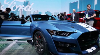 Ford Mustang | 250 km/h | Priced at Rs 74.63 lakh, the Ford Mustang can speed up to 100 km/h from standstill in just 5.2 seconds. (Image source: Ford)
