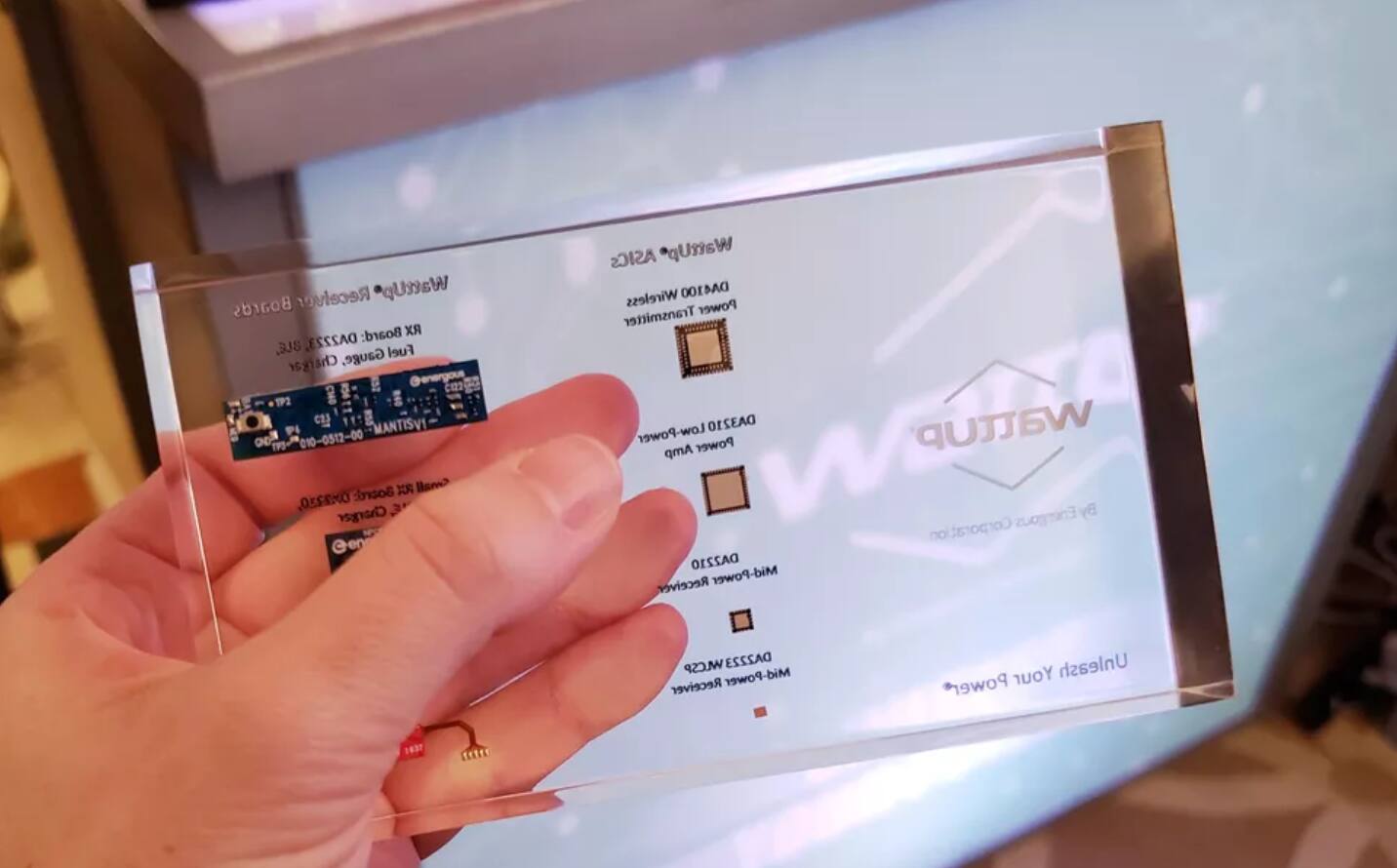 The 3mm x 3mm silicon chips 