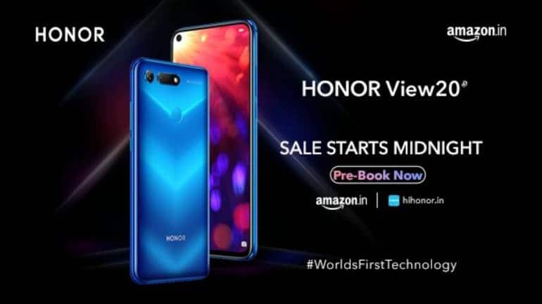 Honor V20 with punch-hole selfie camera