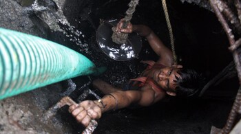 A sewage cleaner (File image)