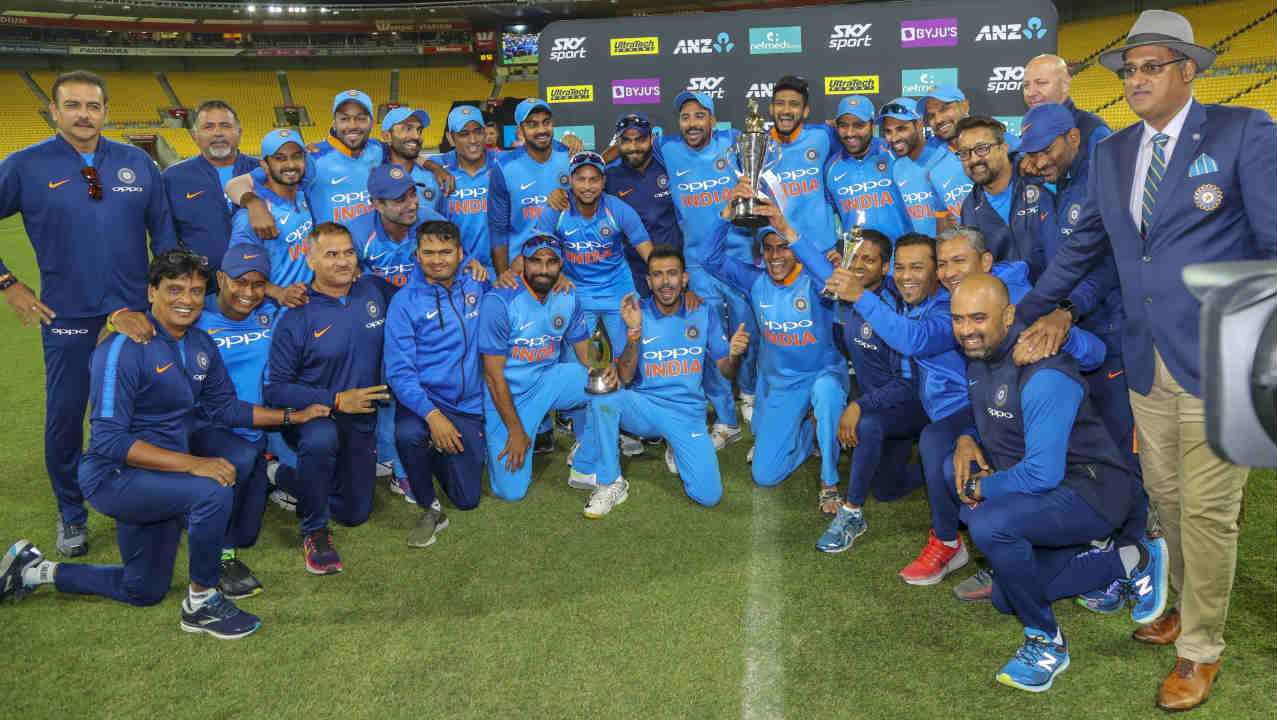 In Pics Ind Vs Nz 5th Odi Dominant India Seal Biggest Ever Series Win On New Zealand Soil