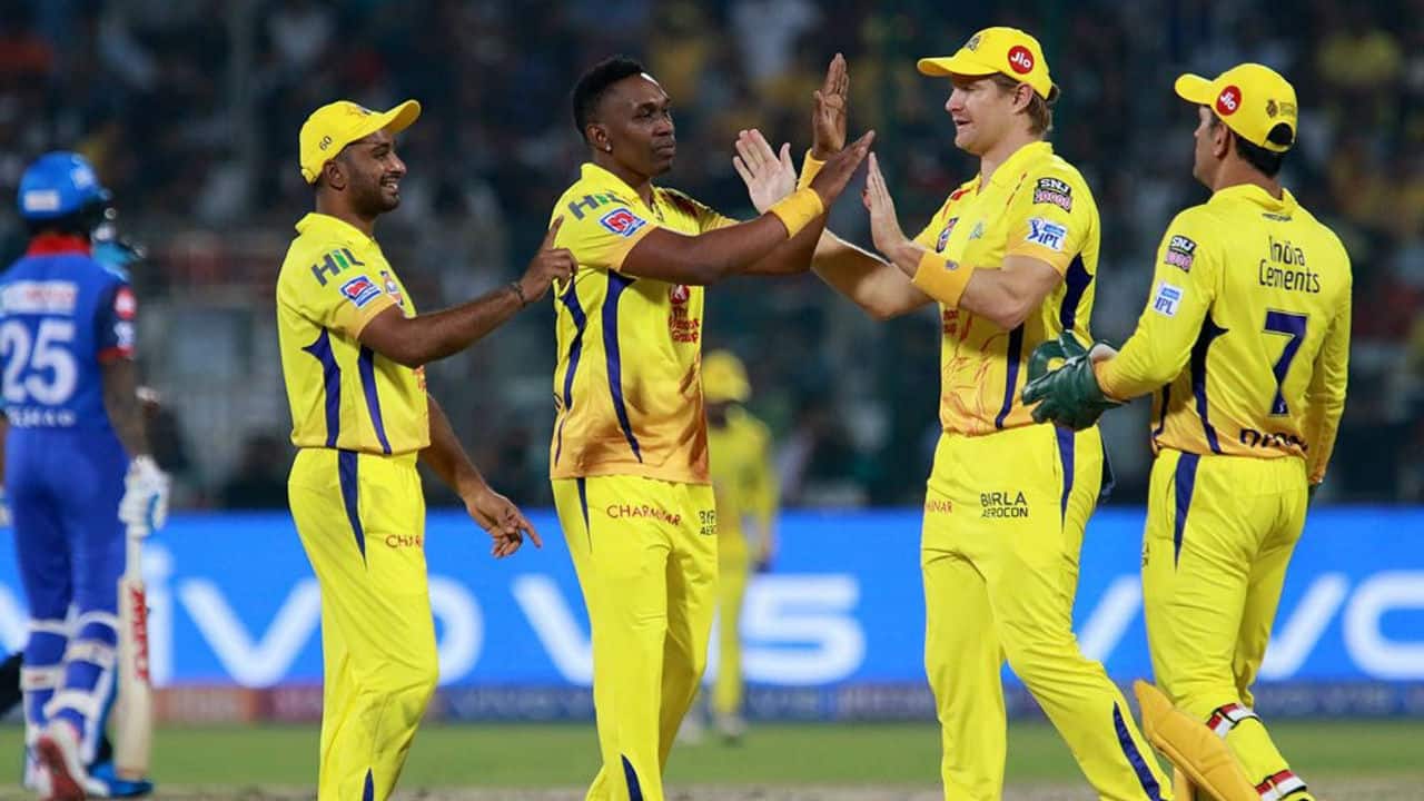 Dwayne Bravo picked the wickets of Rishabh Pant and Colin Ingram in the 16th over as CSK came back in the match. 