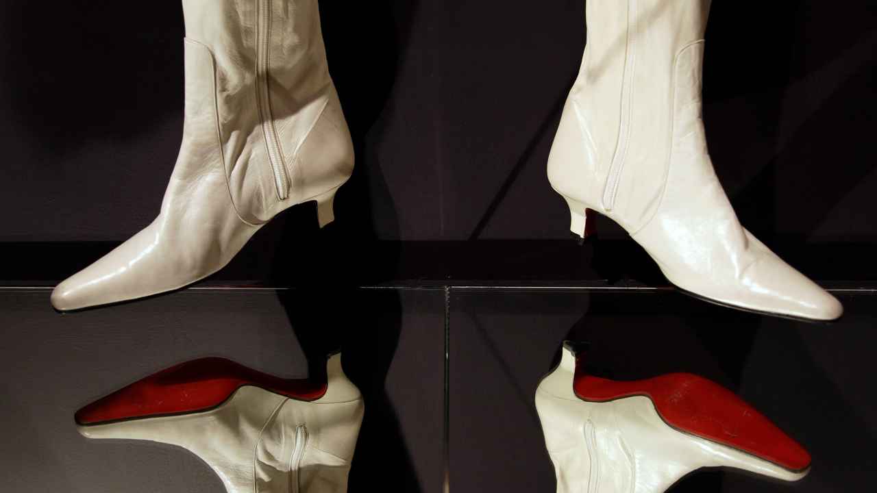 5. White leather snakeskin Louboutin heels | Whoever gets into the cab after this person is going home with Louboutin shoes, and no cab ride gets better than that. (Image: Reuters) 5. White leather snakeskin Louboutin heels | Whoever gets into the cab after this person is going home with Louboutin shoes, and no cab ride gets better than that. (Image: Reuters)