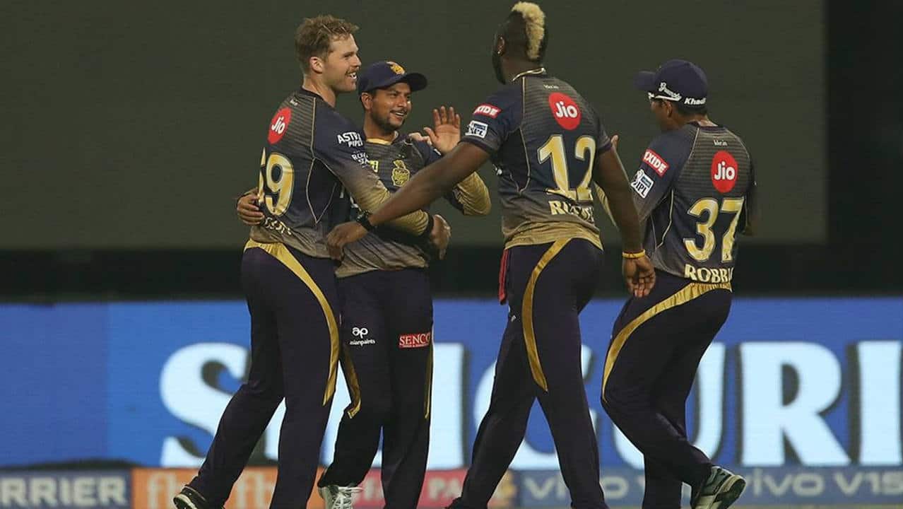 With a mountain to climb KXIP chase began on a wrong note when opener KL Rahul and Chris Gayle got out inside first five overs. Rahul was dismissed by Lockie Freguson while Russell sent back Gayle. KXIP were struggling at 37/2. 