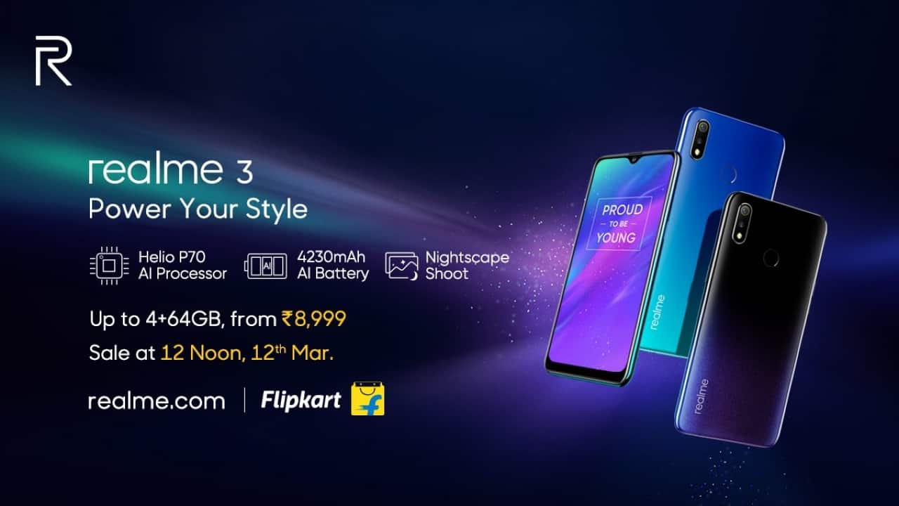 Realme 3 with notch display, dual-rear cameras launched in India: Price, specs, availability