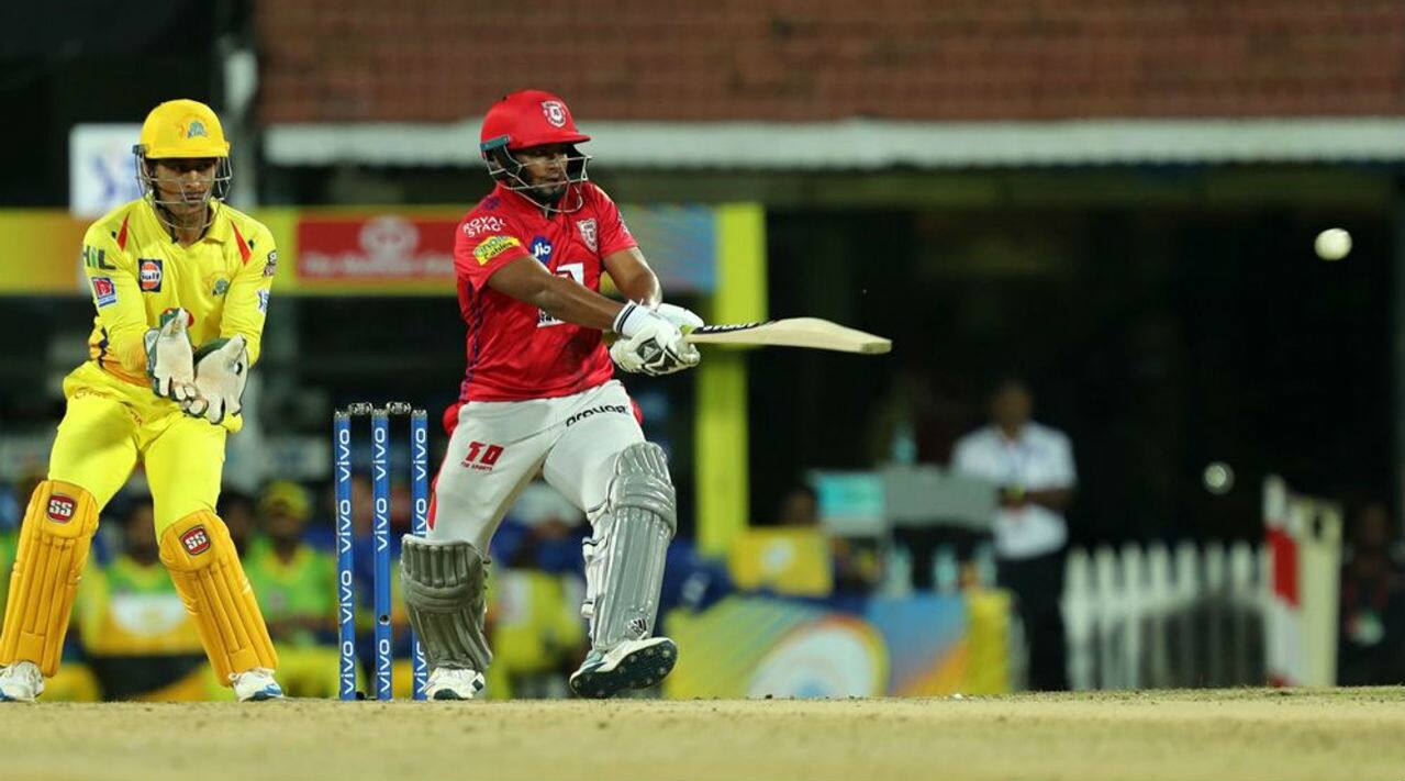 With Gayle and Agarwal back in the hut early, KL Rahul and Sarfaraz Khan went about steering the Punjab's chase. Khan completed his fifty off 42 balls in the 15th over of the chase. Rahul followed the suit in by notching up his fifty in the next over. After 16 overs Punjab were sitting pretty at 110/2. With Gayle and Agarwal back in the hut early, KL Rahul and Sarfaraz Khan went about steering the Punjab's chase. Khan completed his fifty off 42 balls in the 15th over of the chase. Rahul followed the suit in by notching up his fifty in the next over. After 16 overs Punjab were sitting pretty at 110/2.