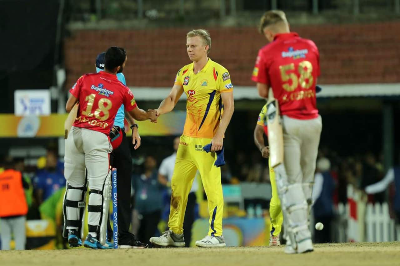 The equation came down to 26 runs needed off last over. Kuggeleijn conceded just four runs and picked the wicket of Sarfaraz as Chennai won the match by 22 runs. The equation came down to 26 runs needed off last over. Kuggeleijn conceded just four runs and picked the wicket of Sarfaraz as Chennai won the match by 22 runs.