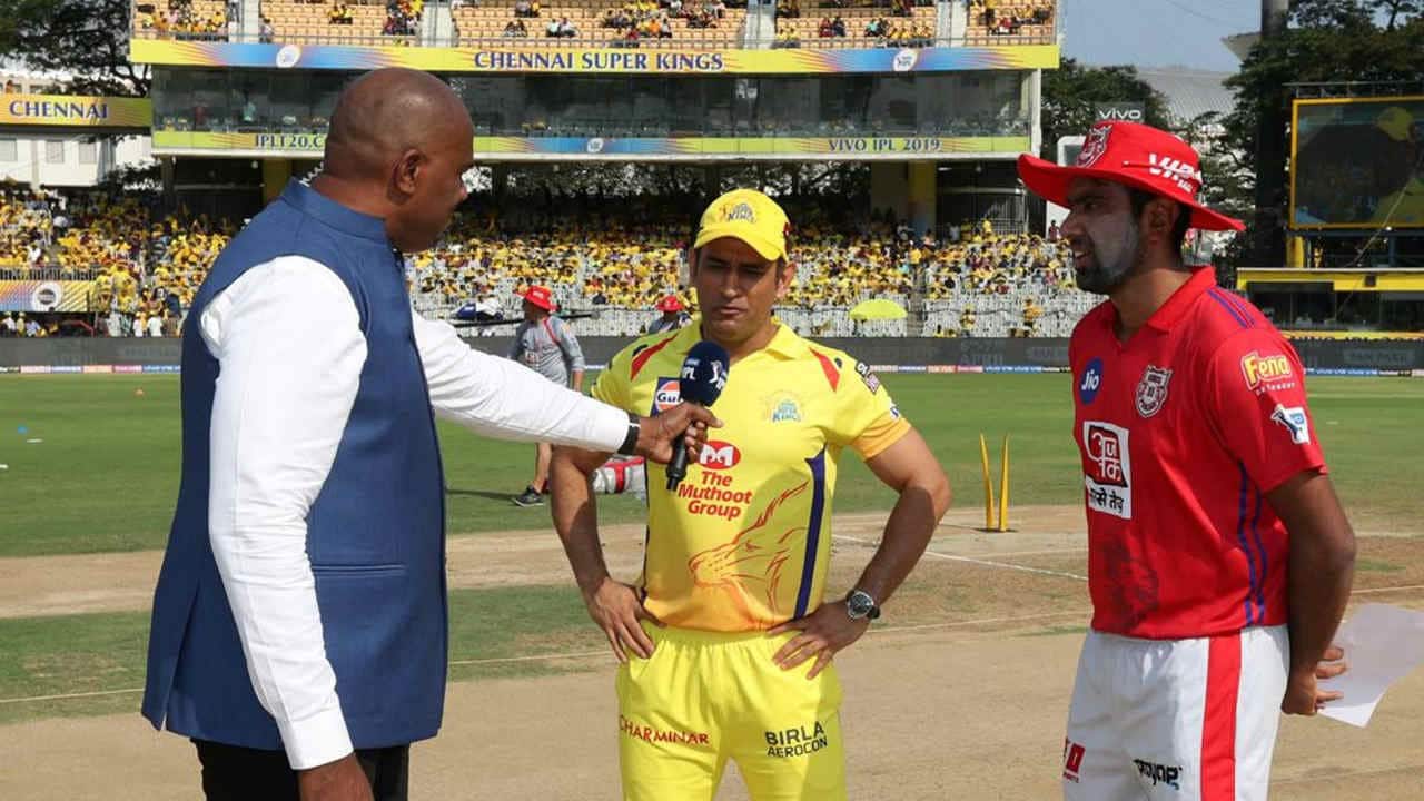 The match 18 of IPL 2019 saw Kings XI Punjab travel to Chennai to take on Chennai Super Kings at MA Chidambaram Stadium. CSK captain MS Dhoni won the toss and chose to bat first. CSK made three changes, handing Scott Kuggeleijn his IPL debut besides bringing in Harbhajan Singh and Faf du Plessis in place of injured Dwyane Bravo, Mohit Sharma and Shardul Thakur. Kings XI Punjab brought back Chris Gayle and Andrew Tye in place of Hardus Viljoen and Mujeeb ur Rahman (Image: BCCI, iplt20.com) The match 18 of IPL 2019 saw Kings XI Punjab travel to Chennai to take on Chennai Super Kings at MA Chidambaram Stadium. CSK captain MS Dhoni won the toss and chose to bat first. CSK made three changes, handing Scott Kuggeleijn his IPL debut besides bringing in Harbhajan Singh and Faf du Plessis in place of injured Dwyane Bravo, Mohit Sharma and Shardul Thakur. Kings XI Punjab brought back Chris Gayle and Andrew Tye in place of Hardus Viljoen and Mujeeb ur Rahman (Image: BCCI, iplt20.com)