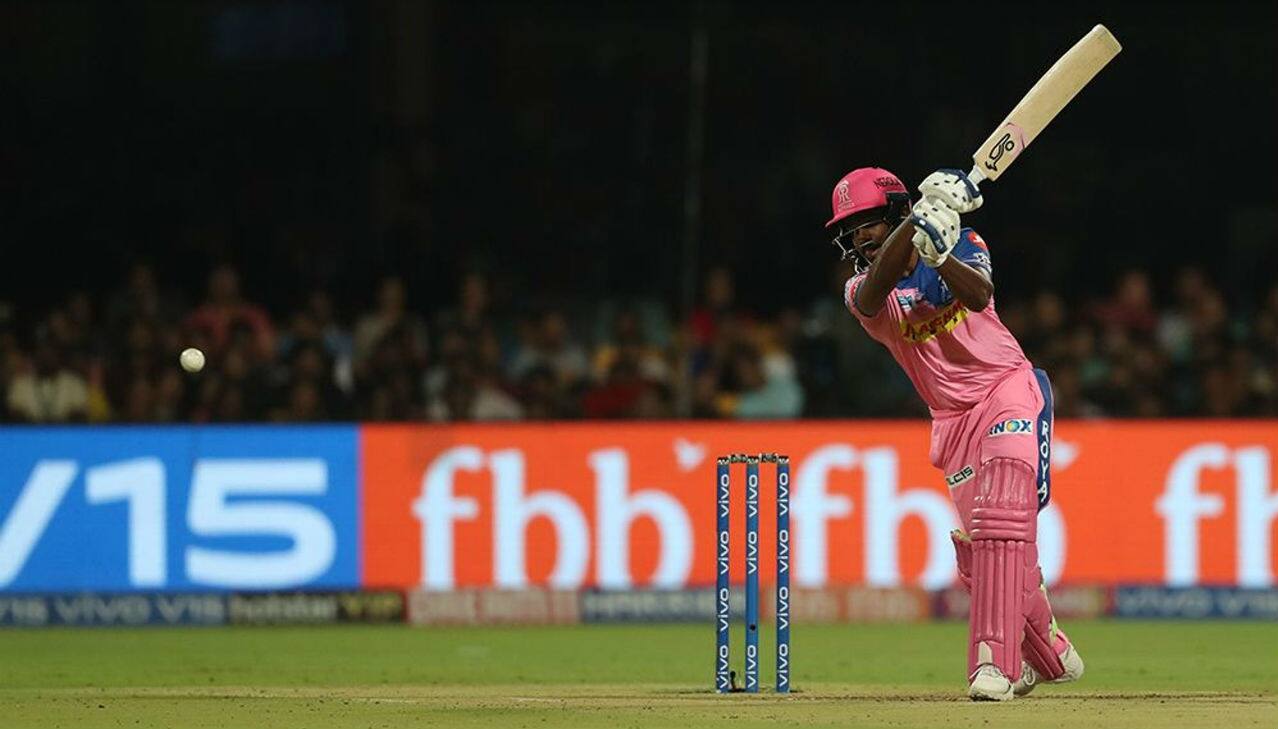 However, on the second ball of the fourth over being bowled by Yuzvendra Chahal, Samson played a rash shot and was caught by Pawan Negi. 