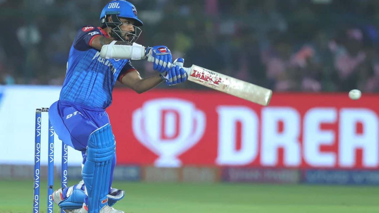 DC openers Shikhar Dhawan and Prithvi Shaw launched the chase in attacking fashion as the two stitched a 72-run opening stand. During the partnership Dhawan completed his fifty. 