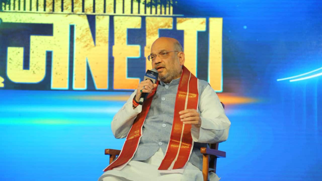 On Priyanka Gandhi Vadra’s political foray | Shah said: “This is not her first entry into polls. She has been campaigning for her party for the last 12 years and has proved to be a failure each time. This is her 13th time. Let us see what she is able to do.” (Image: Twitter/@CNNnews18)