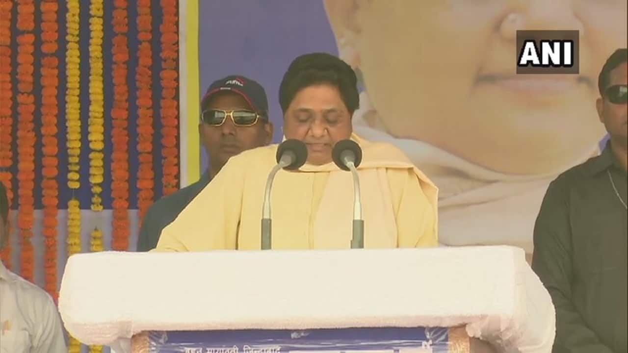 Bahujan Samaj Party (BSP) chief Mayawati during a rally in Bhubaneswar, Odisha. (Image: ANI)