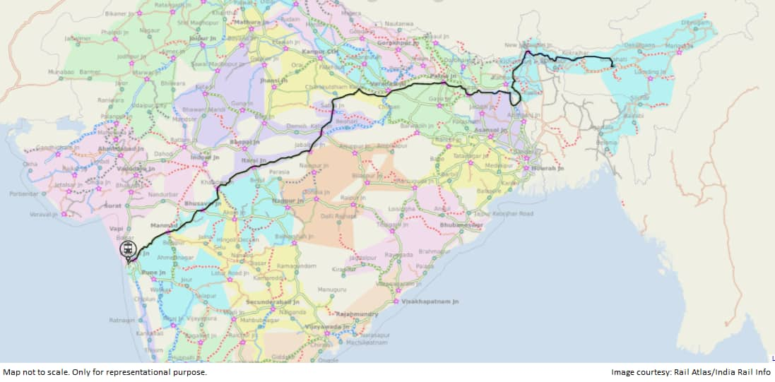 Mumbai To Guwahati Train Route Map 7 States, 54 Railway Stations, 1 Message: Modi Once More — Jobs, Farm Woes  Notwithstanding