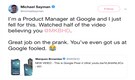 Google Product Manager falls for a Pixel 4 prank video, gets trolled