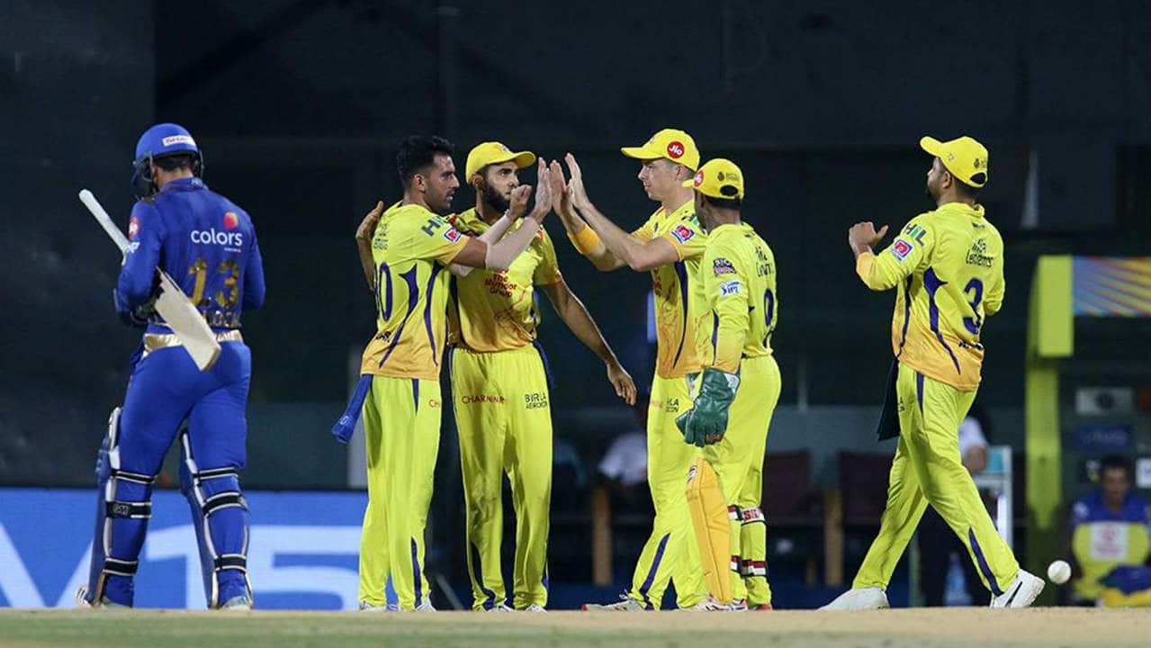 Mumbai got off to a decent start with Quinton de Kock and Rohit Sharma scoring 24 off the first 16 balls. Deepak Chahar got the early breakthrough as he got de Kock caught out in the 3rd over. (Image: BCCI, iplt20.com) Mumbai got off to a decent start with Quinton de Kock and Rohit Sharma scoring 24 off the first 16 balls. Deepak Chahar got the early breakthrough as he got de Kock caught out in the 3rd over. (Image: BCCI, iplt20.com)