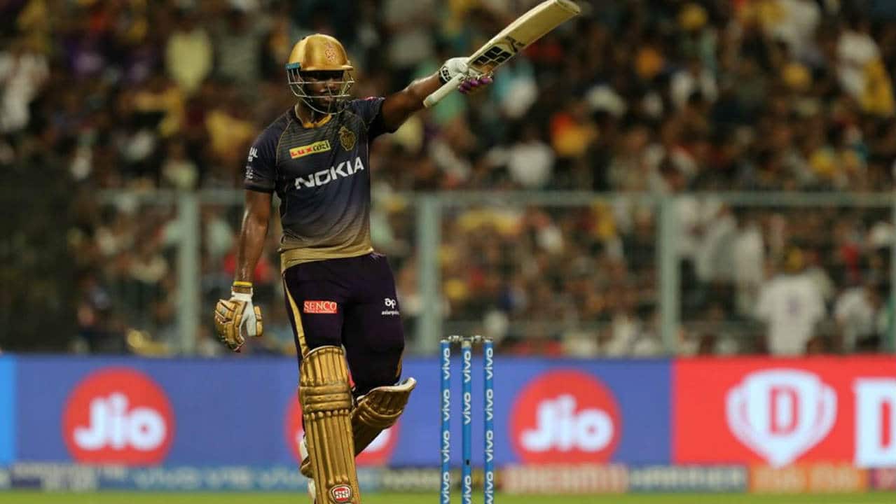Andre Russell got off to a slow start scoring just 29 off the first 21 balls he faced. However he exploded after Gill’s dismissal bringing up his fifty off just 30 balls in the 19th over. Russell finished unbeaten with 80* off just 40 balls. (Image: BCCI, iplt20.com)