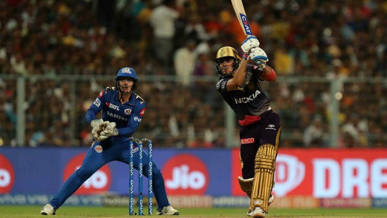 19-year-old Gill who was playing his second consecutive match at the top of the order brought up his fifty in the 11th over off 32 balls. He continued his brilliant form at the crease stitching together a 62-run partnership with Andre Russell. Gill was finally dismissed by Hardik Pandya in the 16th over when he found Lewis in the field. He returned with 76 off 45 balls as KKR were well placed at 158/2. (Image: BCCI, iplt20.com)