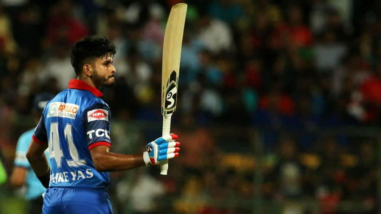 ipl 2019, rcb vs dc, iyer fifty