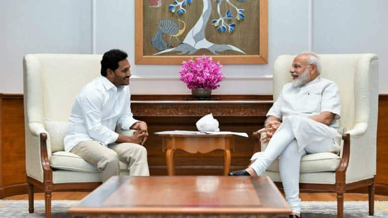 Buy Vijayawada Andhra Pradesh Chief Minister YS Jagan Mohan Reddy presides  over a review meeting with the states Agriculture Department in Vijayawada  on July 6 2019 Photo IANS Pictures, Images, Photos By