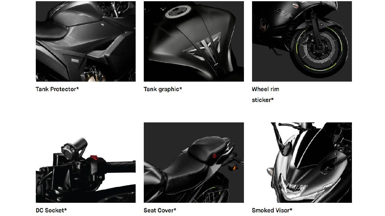 gixxer 250 sf accessories