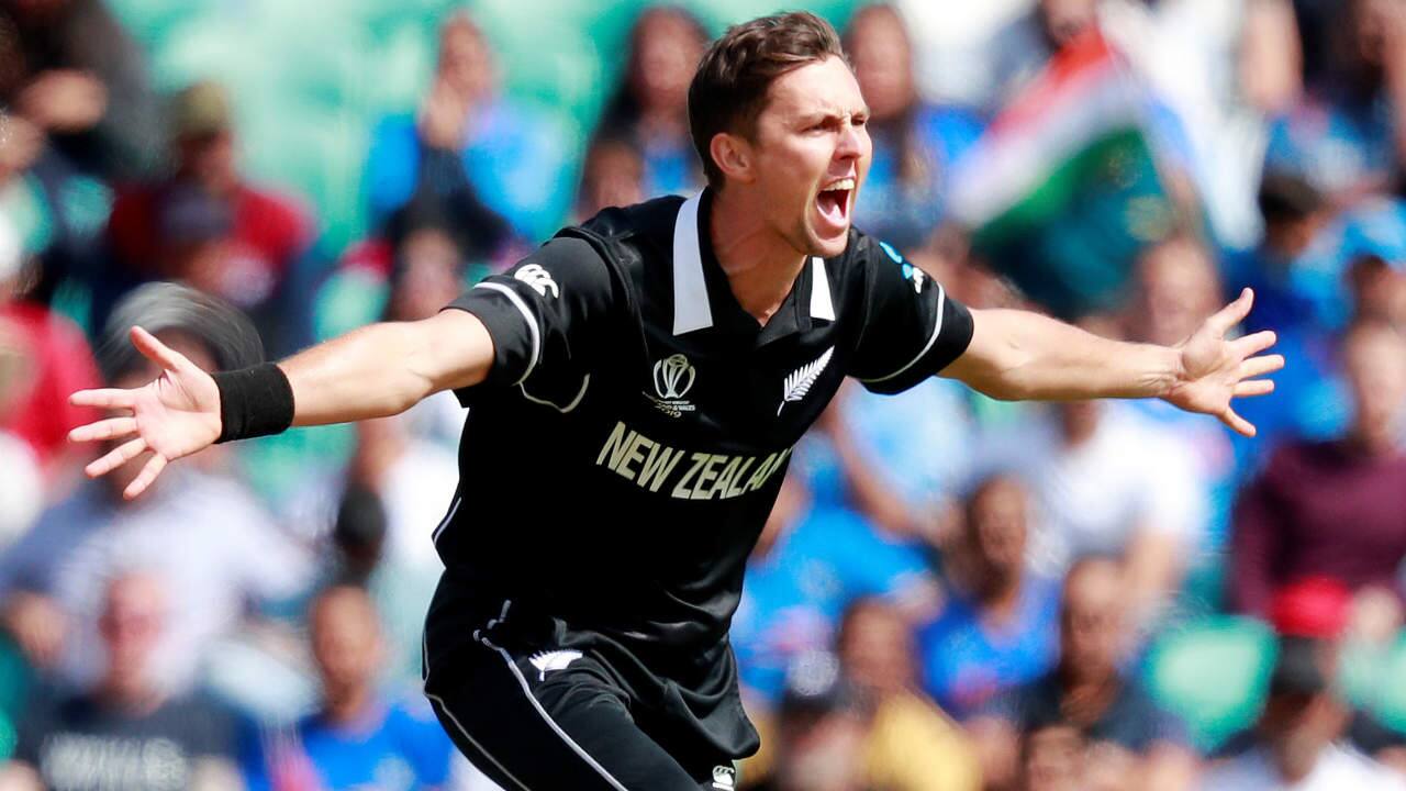 Trent Boult was lethal with the ball as he generated some early swing. He got rid of both Indian openers early trapping Rohit Sharma LBW in the 2nd over and then getting Shikhar Dhawan caught behind in the 4th over. Both openers managed to score just 2 runs each. (Image: Reuters)