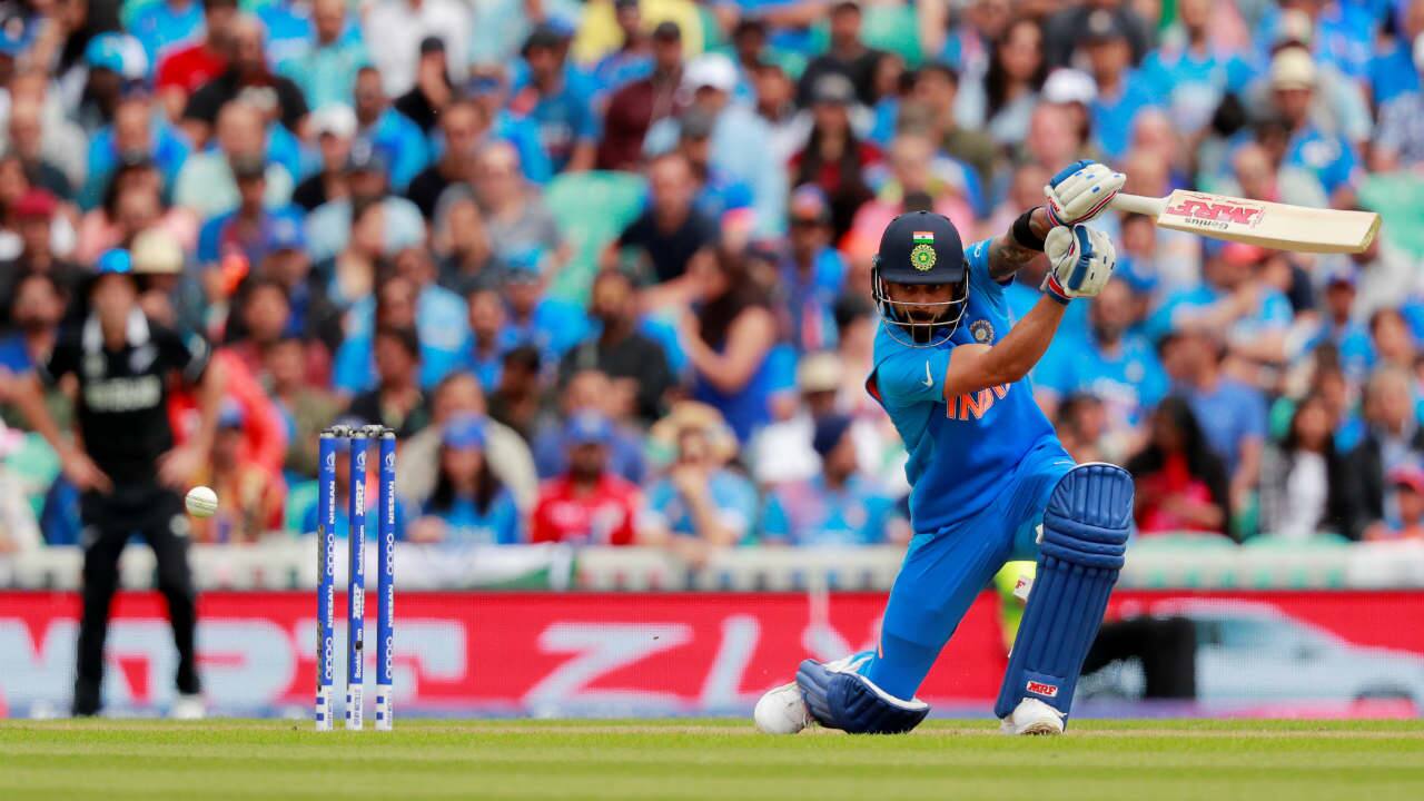 Kohli looked in good touch but was castled by Colin de Grandhomme in the 11th over. The Indian skipper returned with 18 off 24 balls with India languishing at 39/4. (Image: Reuters)