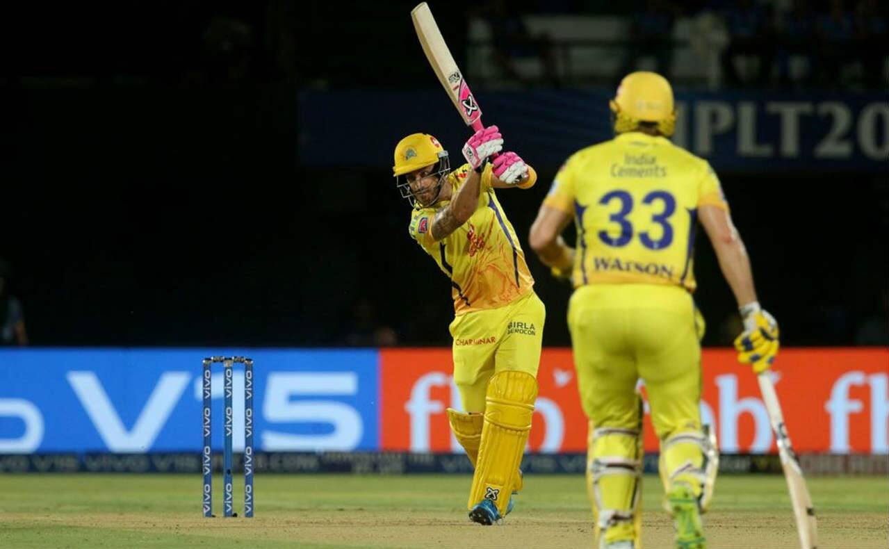 CSK got off to a great start with Faf du Plessis and Shane Watson adding 81 runs off just 61 balls for the first wicket. (Image: BCCI, iplt20.com)