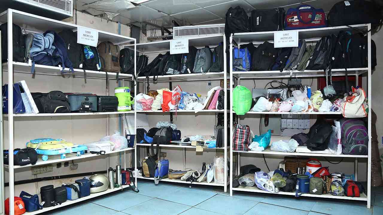 Inside the Lost and Found department. (Image Courtesy: Delhi Metro)