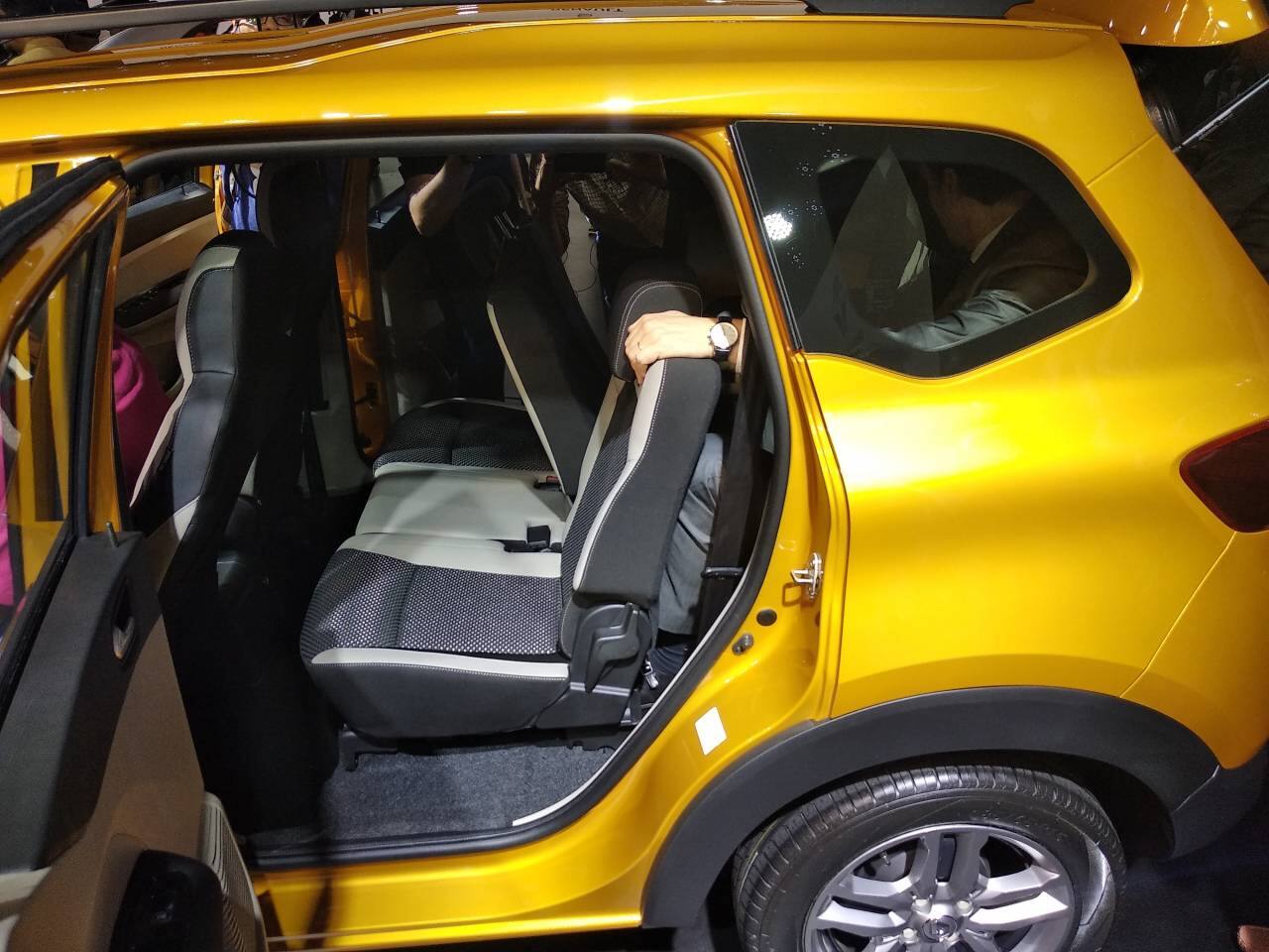 Triber gets sliding, recliable, foldable and tumble second row seats. The EasyFix seats allows for easy handling and removal of third row independent seats. Boot capacity remains 320 litres in six-seater configuration and 84 litre in seven seater configuration. In the five seating configuration the Triber gets a massive 625 litre space. (Image: Moneycontrol)