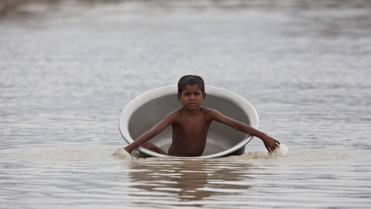 River Brahmaputra, which flows through Guwahati in Assam, crossed the danger mark on July 15. The Central Water Commission said that the water level is rising by 2-3 centimetres per hour, which can be a &quot;danger for the city&quot;. (Image: AP)