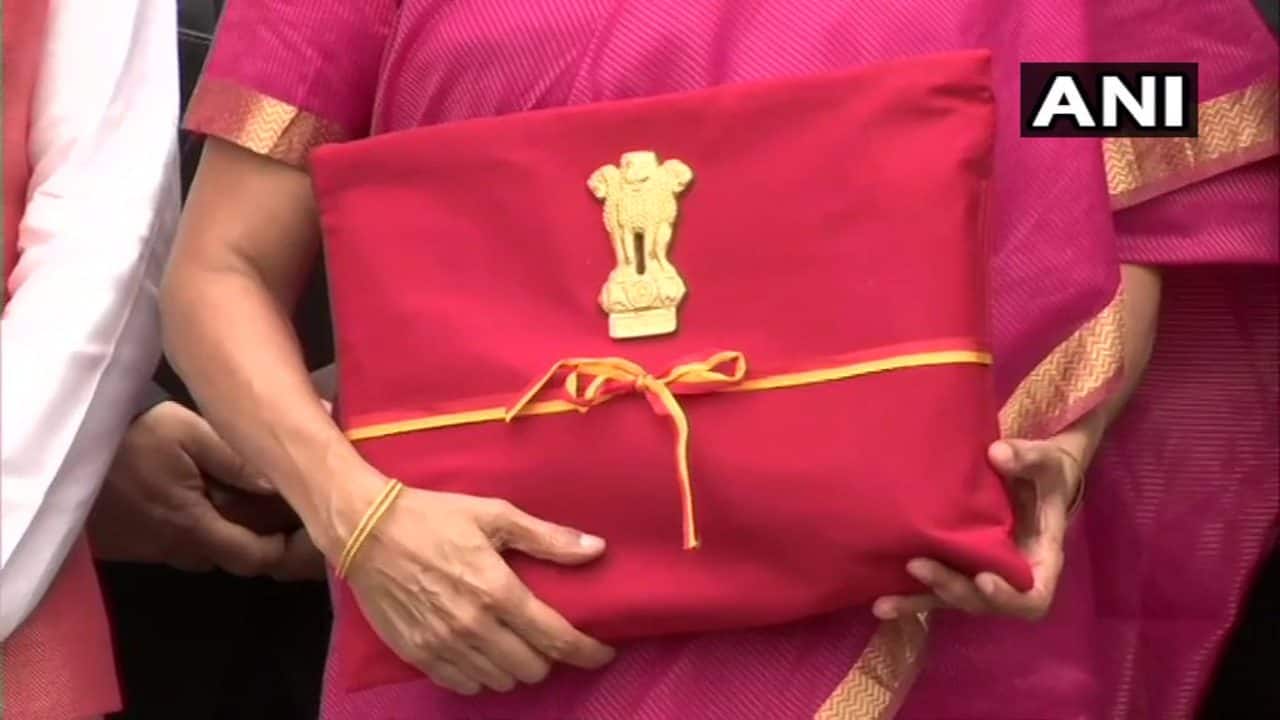 Budget 2019: Sitharaman carries 'bahi khata' for Budget speech - but where's the red briefcase? Budget 2019: Sitharaman carries 'bahi khata' for Budget speech - but where's the red briefcase?