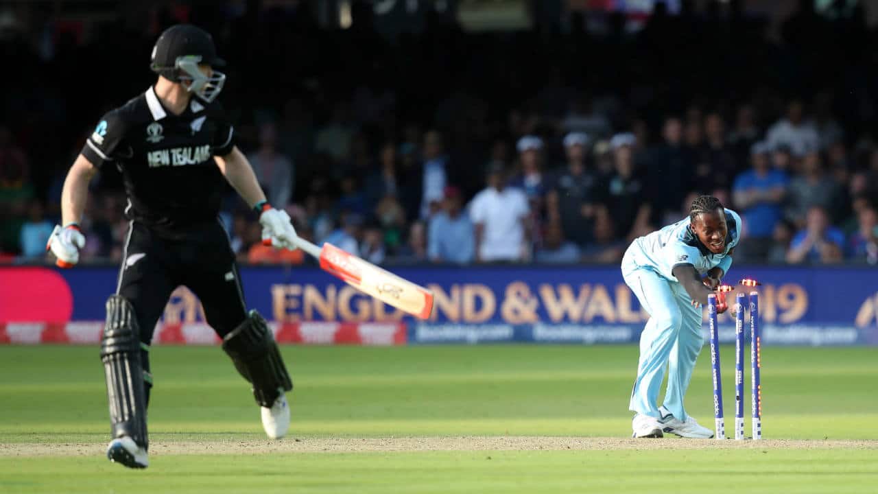 Guptill and Neesham walked out to bat for New Zealand in the Super Over. The two Kiwi batsmen hit 14 runs off first 5 deliveries. New Zealand needed 2 runs off the last delivery of the Super Over with Guptill on strike. Guptill took first run but was run-out while completing the second run. Hence even the Super Over scores were tied. But England were crowned as the new World Champions on the basis of superior boundary counts. (Image: Reuters) Guptill and Neesham walked out to bat for New Zealand in the Super Over. The two Kiwi batsmen hit 14 runs off first 5 deliveries. New Zealand needed 2 runs off the last delivery of the Super Over with Guptill on strike. Guptill took first run but was run-out while completing the second run. Hence even the Super Over scores were tied. But England were crowned as the new World Champions on the basis of superior boundary counts. (Image: Reuters)