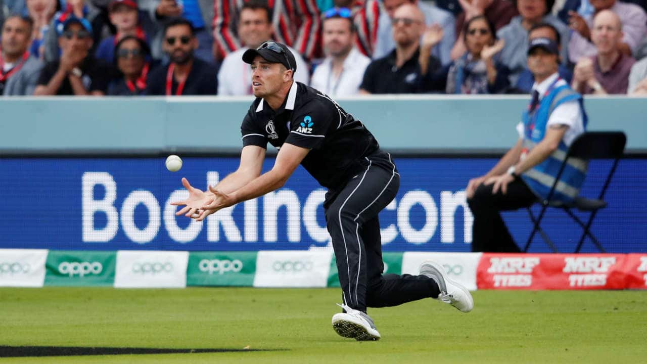 Ferguson once again provided the breakthrough for the Blackcaps getting rid of Buttler in the 45th over. Buttler went for a big shot on the slower ball but ending up slicing it to sweeper cover where substitute fielder Tim Southee took a good catch. The England vice-captain returned with 59 off 60 balls. England needed 46 runs from the final 30 balls to win when Buttler walked back. (Image: Reuters) Ferguson once again provided the breakthrough for the Blackcaps getting rid of Buttler in the 45th over. Buttler went for a big shot on the slower ball but ending up slicing it to sweeper cover where substitute fielder Tim Southee took a good catch. The England vice-captain returned with 59 off 60 balls. England needed 46 runs from the final 30 balls to win when Buttler walked back. (Image: Reuters)