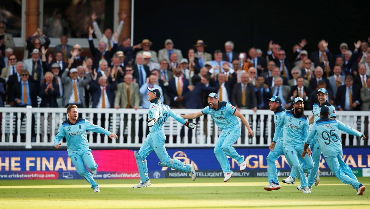 England team burst into wild celebrations as they were crowned the World Champions for the first time. (Image: Reuters) England team burst into wild celebrations as they were crowned the World Champions for the first time. (Image: Reuters)