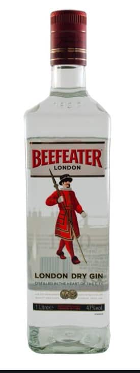 Answer: Beefeater Gin is a brand of gin owned by Pernod Ricard and bottled and distributed in the United Kingdom, by the company of James Burrough Answer: Beefeater Gin is a brand of gin owned by Pernod Ricard and bottled and distributed in the United Kingdom, by the company of James Burrough