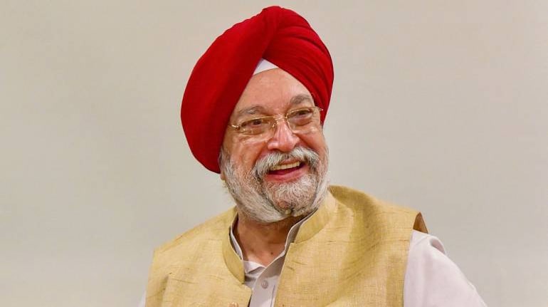 File image of Hardeep Singh Puri, minister of petroleum and natural gas, and housing and urban affairs