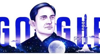 Vikram Sarabhai doodle