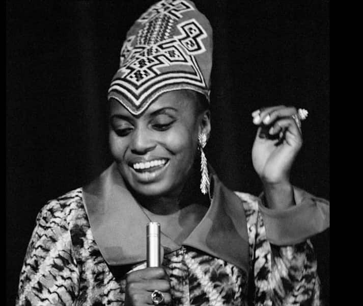 Q18. She was a South African singer, also known as Mama Africa. Levis Strauss recently came up with an ad which used a song with her name. Identify her.